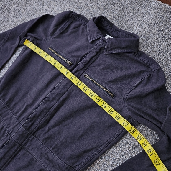 Madewell Zip-Pocket Coverall Jumpsuit Dark Navy Blue Casual Workwear Womens XS - Picture 9 of 16